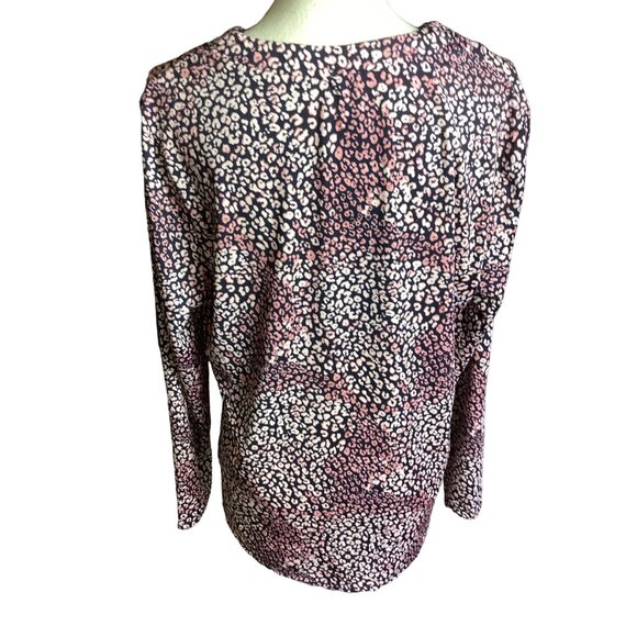 Women’s Nanette Lepore *1/4 Zip Pullover Top * Size Large * Lilac and Pink *EUC - Picture 2 of 6